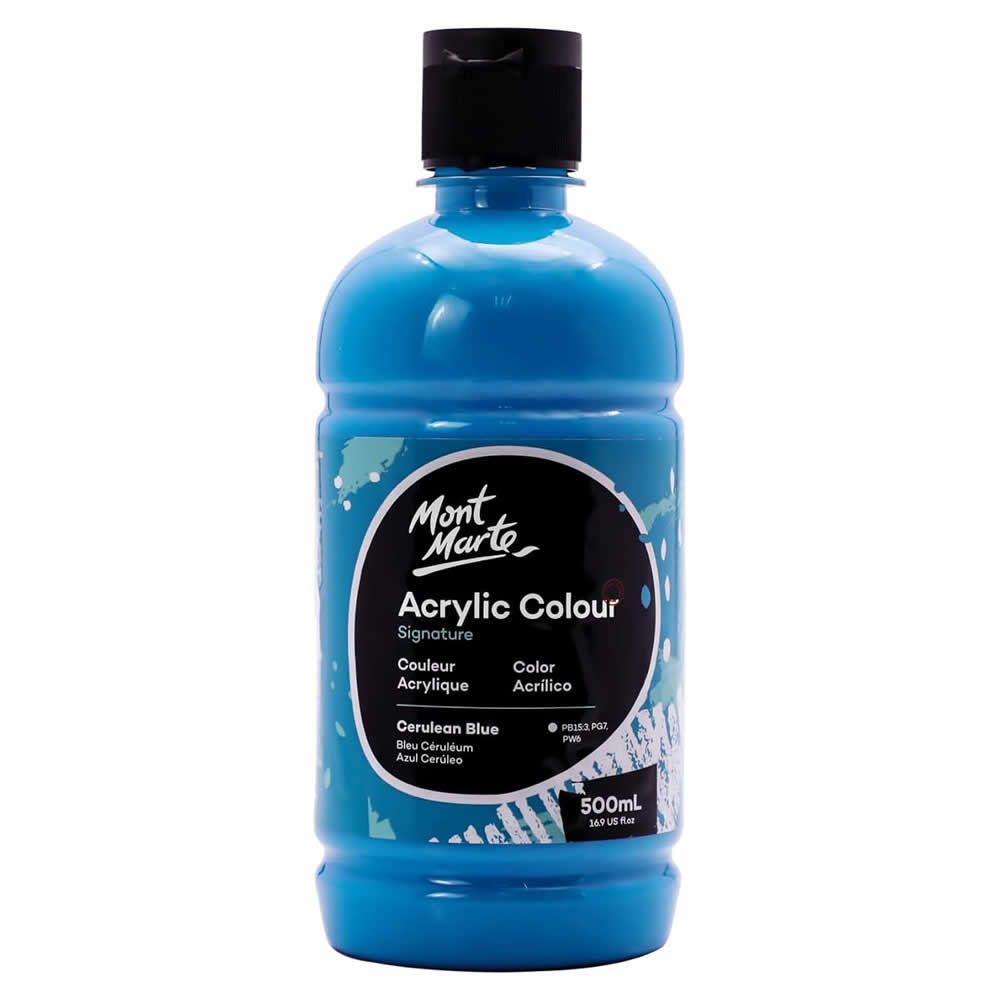 蒙瑪特 - 塑膠彩（丙烯）顏料瓶裝 500ml 湖藍