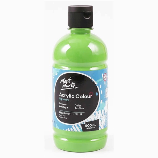 蒙瑪特 - 塑膠彩（丙烯）顏料瓶裝 500ml 淺綠