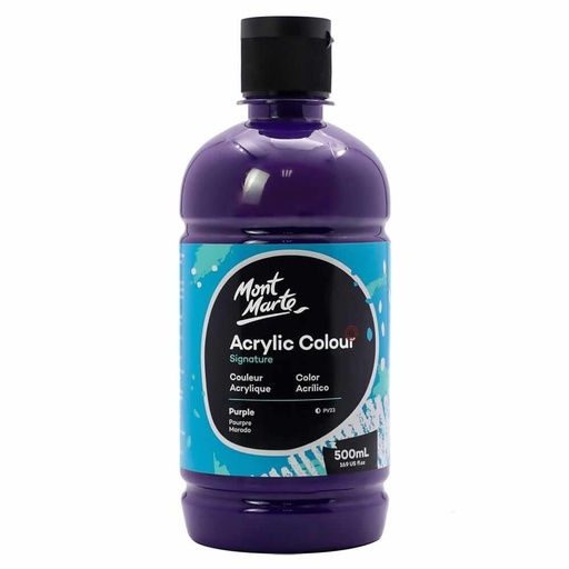 蒙瑪特 - 塑膠彩（丙烯）顏料瓶裝 500ml 紫色
