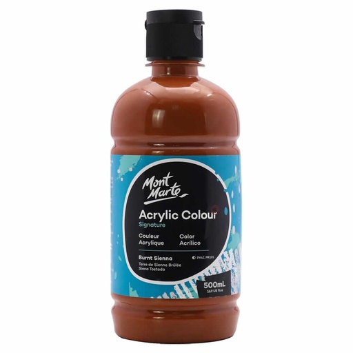 蒙瑪特 - 塑膠彩（丙烯）顏料瓶裝 500ml 赭石