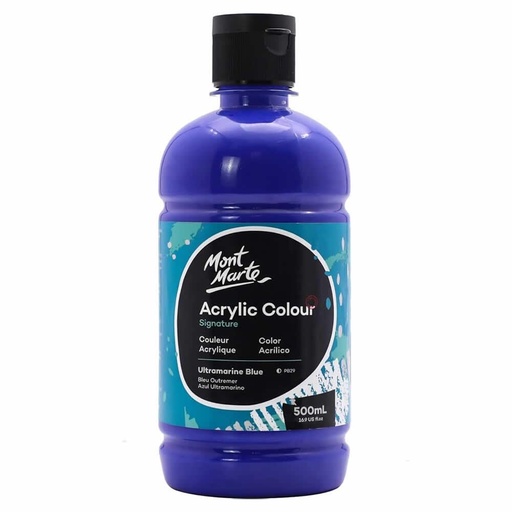 蒙瑪特 - 塑膠彩（丙烯）顏料瓶裝 500ml 群青