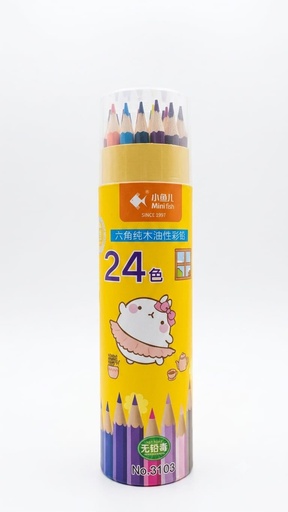 六角純木油性彩鉛