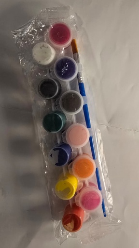 迷你兒童繪畫丙烯/水彩顏料套裝 (附畫筆)